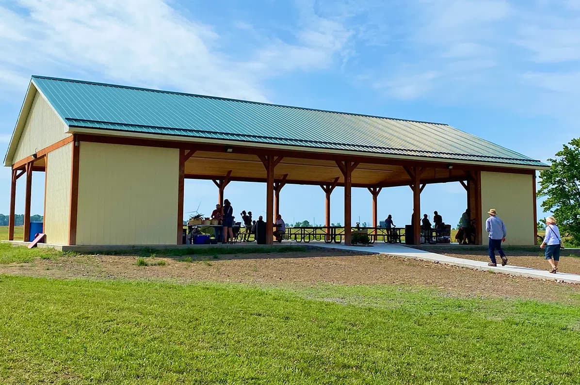 The new pavilion at the Stella Fairgrounds