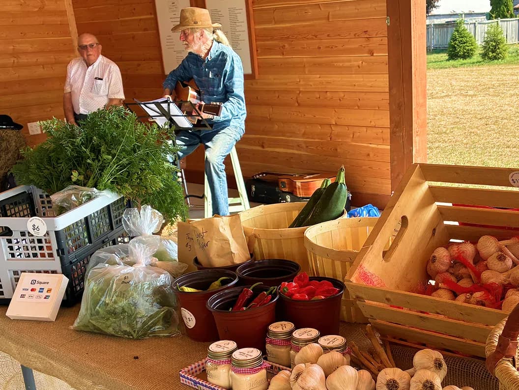Fresh produce and handmade goods at the Saturday Market